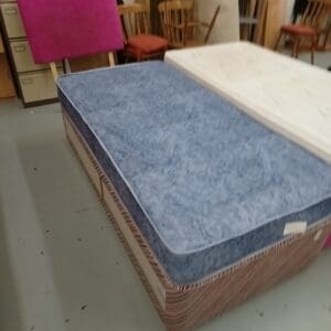 Upholstered Rainbow Divan Single Bed with Mattress