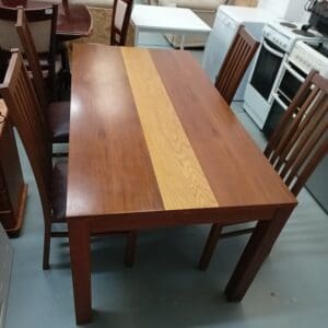 Wooden Dining Table with 4 Chair