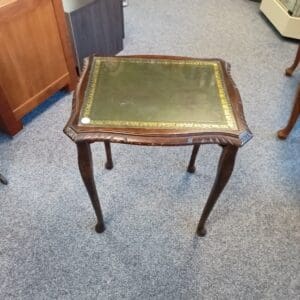 Wooden Glass Top Side Table