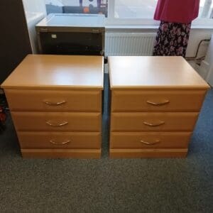 Pair of Bedside Table with 3 Drawer