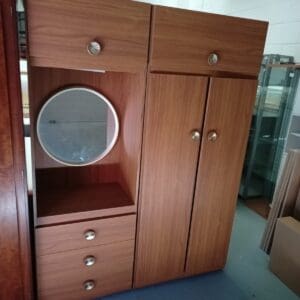 Wardrobe and matching dresser unit