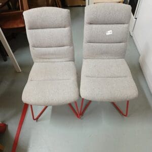 Set of 2 Metal Frame Chair