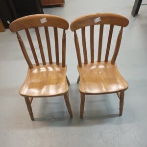 Set of 2 Solid Wood Dining Chair