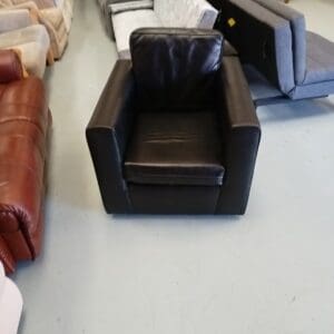 Black Leather Armchair