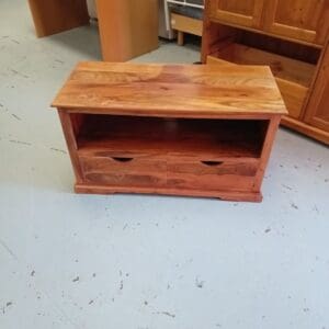 Wooden TV Unit with Two Drawer