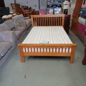 Wooden Frame Double Bed