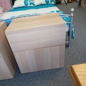 Bedside Table with Door and Drawer
