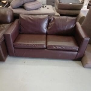 Brown 2 Seater Sofa