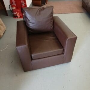 Brown Leather Armchair
