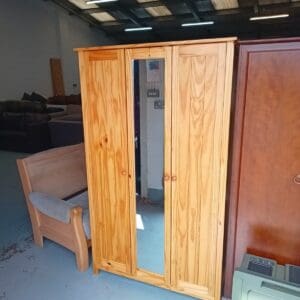 Wardrobe with mirror