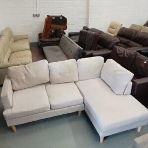 White Corner Sofa