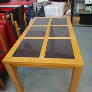 Wooden Dining Table with Four Chair