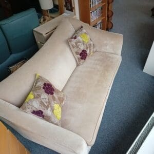 Cream Fabric Sofa
