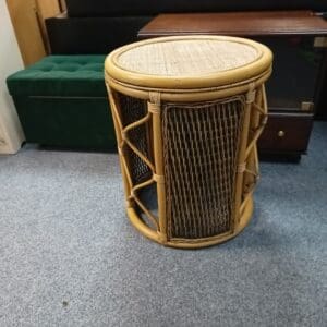 Bamboo and Rattan Side Table