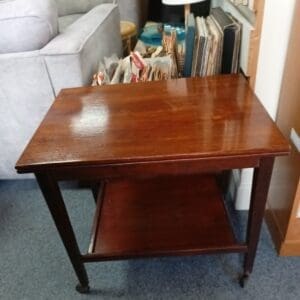 Wooden Console Table with Lower Shelf