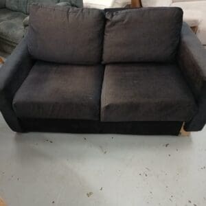 Two Seater Black Sofa
