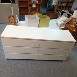 White IKEA Malm Chest of Drawer