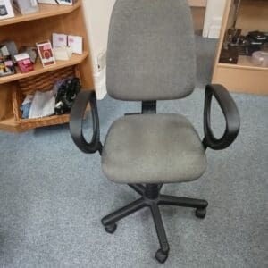Grey fabric office chair