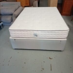 Double Divan Bed with Two Drawer