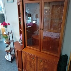 Glass door unit with lights