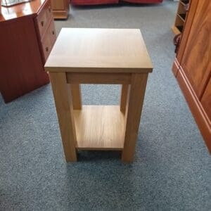 Wooden Bedside Table with Shelf