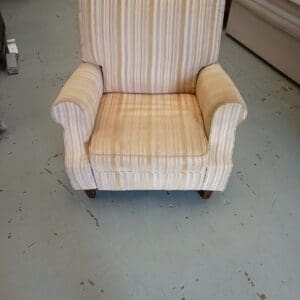 Push back reclining armchair
