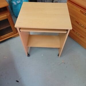 Mini Office Desk with Pull-out Keyboard Tray