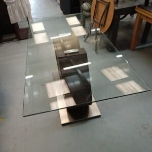 Glass top table