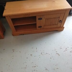 Wooden TV Unit with Cupboard