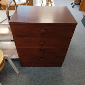 Wooden Bedside Table with Three Drawer