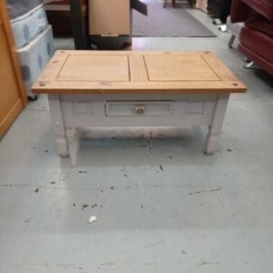 Painted TV unit with drawer
