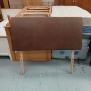 Double swade brown headboard