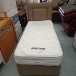 Single Divan Bed with Matching Headboard