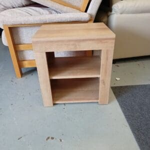 Bedside table with shelf