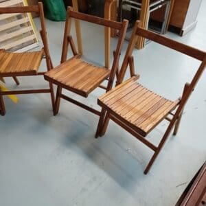Wooden folding chairs