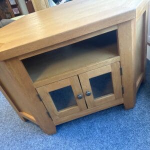 Oak Corner TV Unit