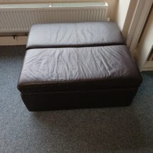 Brown Leather Futon Sofa Bed