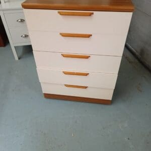 Cream chest of drawers