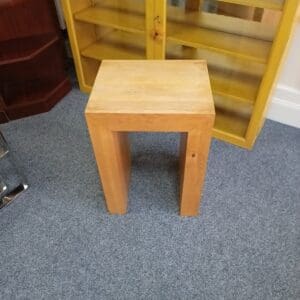Solid Oak Mini Side Table