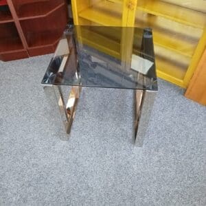 Glass Topped Side Table