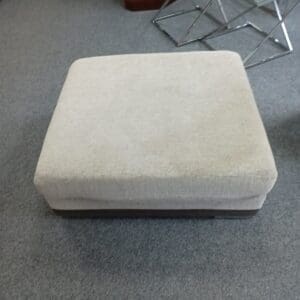 Grey Fabric Foot Stool