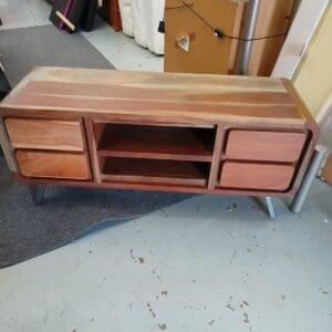 Solid Wood TV Unit
