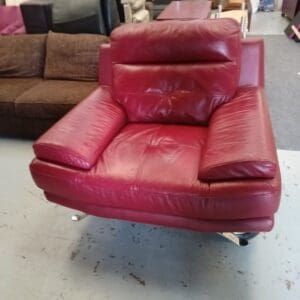 Red Leather Armchair