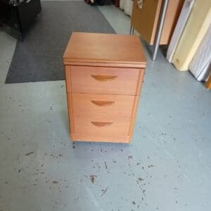 Three Drawer Bedside Table