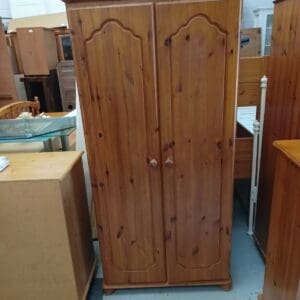 Pine Two Door Wardrobe