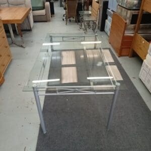 Glass Top Dining Table