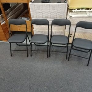 Set of 4 Black Folding Chair