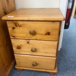 Pine 3 Drawer Chest