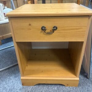 Wooden Bedside Table with Drawer