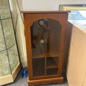 Dark Wood Glazed Display Cabinet
